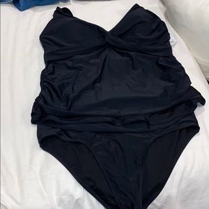Old navy plus 2x 2 pc tankini black swimsuit
